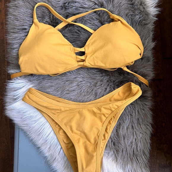 L Space Swim L Space Mustard Bikini Poshmark